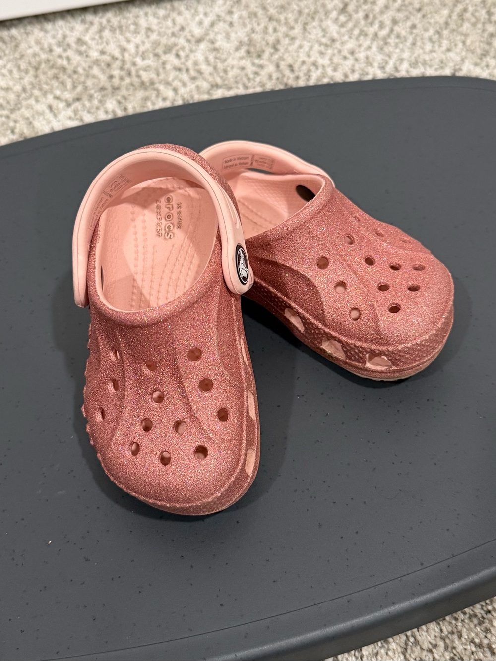Pink Toddler Glitter Crocs - Picture 2 of 2